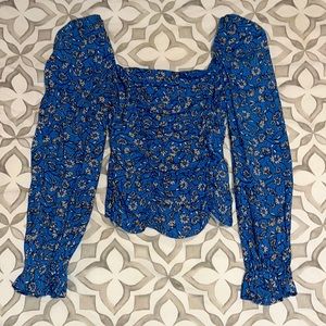 ASTR long sleeve ruched blouse. Size XS